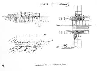 Obr. 13 Pvodn Lannv nvrh srubov vorov propusti na Nerce (1842) (zdroj: Theodor kavec, publikace Lanna)