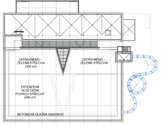 Obr. 9 Pdorys stechy (zdroj: CENTROPROJEKT GROUP a.s.)