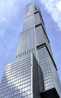 Obr. 18 Vsledn podoba fasdy ve Central Park Tower, srpen 2021 (zdroj: Michael Young)